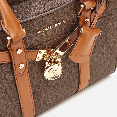 michael kors nouveau hamilton small pebbled leather satchel|Michael Kors studded Hamilton.